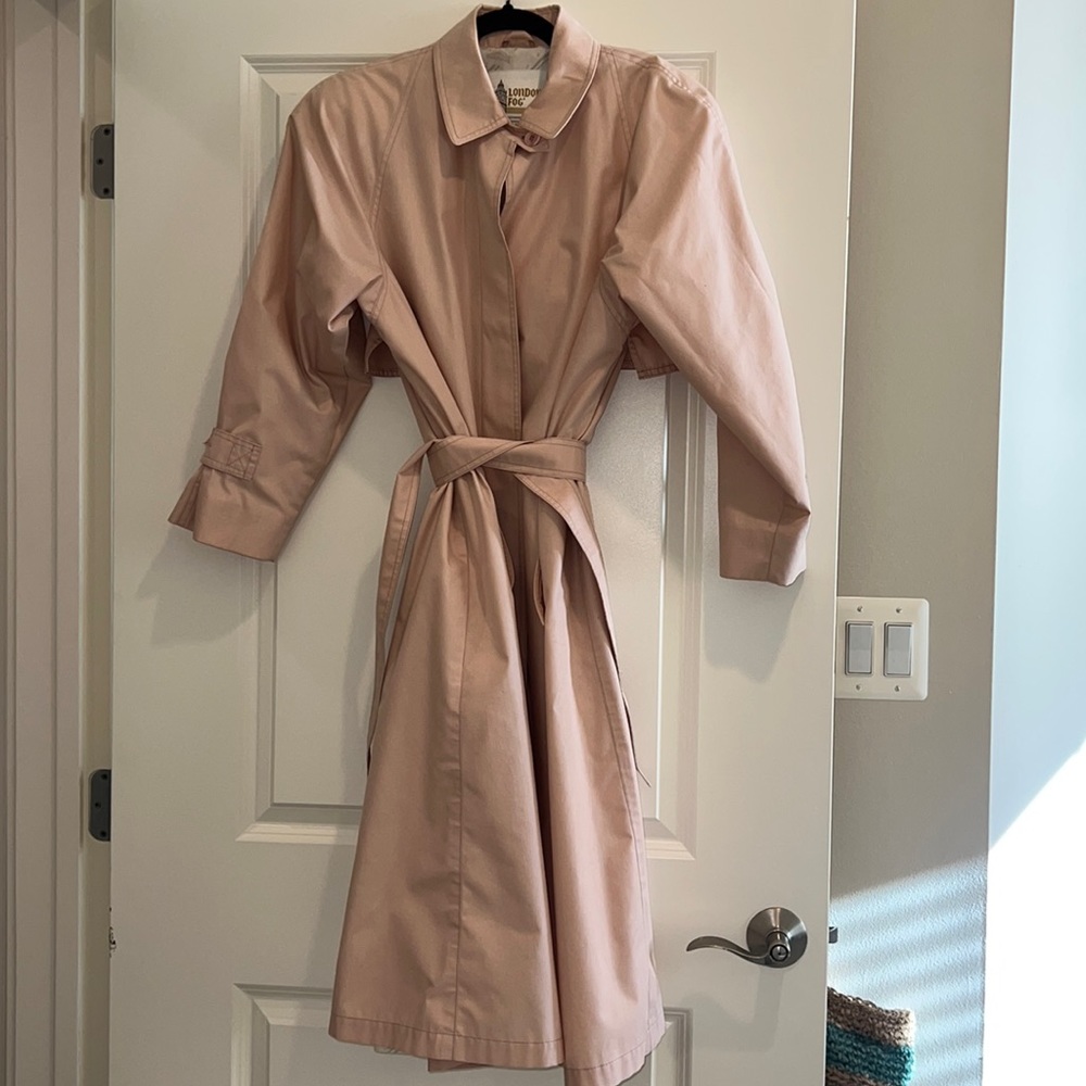 London Fog Vintage Pink Trench Coat